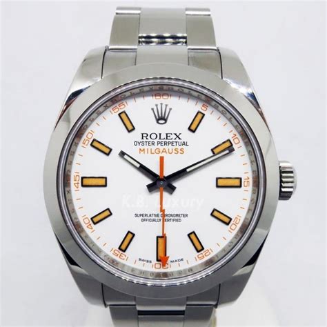 rolex milgauss weiss|Rolex Milgauss price used.